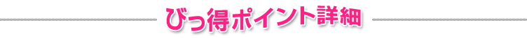 びっ得ポイント詳細